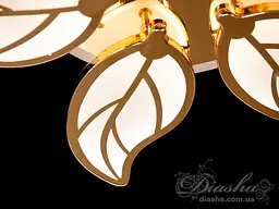 Люстра LED Diasha 8028/6G, 105W, 3200K-6500K, золото, сучасний стиль, з пультом, диммер, акрил - мініатюра 5