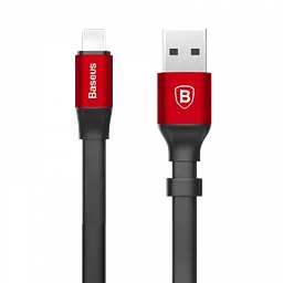 Кабель Baseus Nimble Cable USB to Lightning 2A 0,23m CALMBJ-B91 Black-Red - мініатюра 2