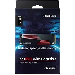 Накопичувач SSD M.2 2280 2TB 990 PRO with Heatsink Samsung (MZ-V9P2T0CW) - мініатюра 8