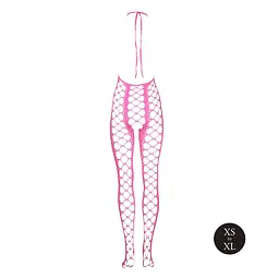 Бодістокінг - Ouch! Bodystocking With Halterneck, XS/XL - мініатюра 7