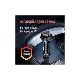 Зарядний пристрій ColorWay USB-C PD65W + USB QC3.0 car adapter (CW-CHA068PD-BK) - мініатюра 2