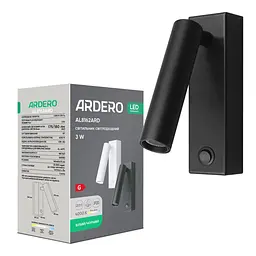 Світлодіодний накладний світильник Ardero AL8162ARD 3Вт чорний - мініатюра 1
