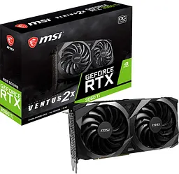 Відеокарта GeForce RTX 3060 Ti 8GB MSI Ventus 2X OC (RTX 3060 Ti VENTUS 2X OC) Б/В