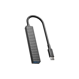 Концентратор XO USB-C 4-in-1 порти XO HUB014B.black (HUB014B.black) - мініатюра 2