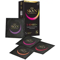 Презервативи безлатексні Skyn 5 Senses (5 шт.) - мініатюра 2
