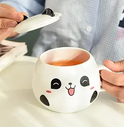 Кухоль з кришкою Panda 1 14858 450 мл - мініатюра 5