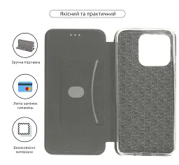 Чохол-книжка ArmorStandart G-Case для Xiaomi Redmi 12С / 11A Black - мініатюра 3