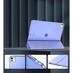 Чохол-книжка BeCover Tri Fold Hard для Apple iPad Pro 13" M4 2024 Purple (711733) - мініатюра 3