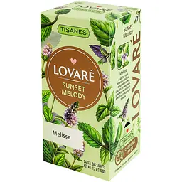 Чай Lovare Tisanes Sunset Melody з листя меліси 31.2 г (24 шт. х 1.3 г) - мініатюра 3