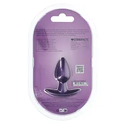 Анальна пробка Ouch! Smooth Anal Plug Metallic S 6.5 см (фіолетовий) - мініатюра 7