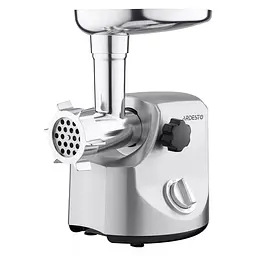 М'ясорубка Ardesto MGA-3000W, Inox, 3000Вт, 4 диски, соковижималка для томатів та ягід, насадки домашніх ковбасок та кеббе, реверс, 2.6кг/хв