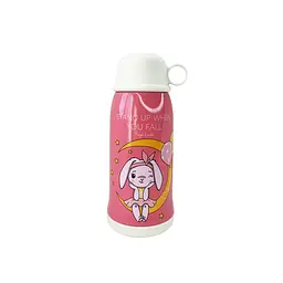 Дитячий термос-поїльник "Зайчик" MGZ-0324(Pink) з індикатором температури 550 мл - мініатюра 4