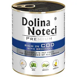 Вологий корм для собак Dolina Noteci Premium з тріскою та броколі 800 г - мініатюра 2