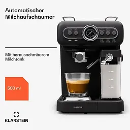 Кавоварка Klarstein Espressionata Evo 19 бар 1350 Вт (10045425) Чорний - мініатюра 3