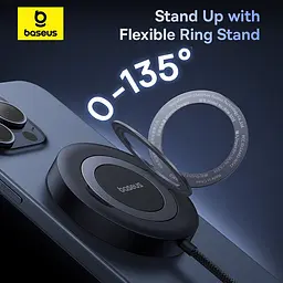 Бездротовий зарядний пристрій Baseus Simple mini4 Qi2 15W (P10273300121-01) чорний - мініатюра 9