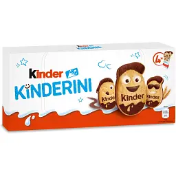 Печиво хрустке з какао-молочним декором Kinderini Kinder 100 г
