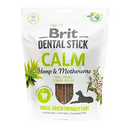 ласощі для собак Brit Dental Stick Calm заспокійливе, конопля і пустирник, 7 шт, 251 г - мініатюра 5