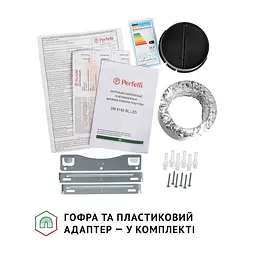 Витяжка декоративна похила PERFELLI DN 6142 BL LED - мініатюра 10