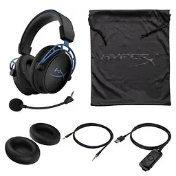 Ігрова гарнітура HyperX Cloud Alpha S 3.5 мм/USB Black/Blue (HX-HSCAS-BL/WW) - мініатюра 7