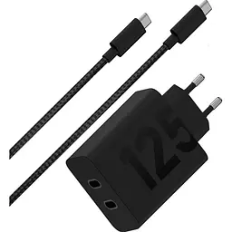 Мережевий зарядний пристрій Motorola TurboPower 125 Вт Duo Wall Charger чорний (PG38C06632) [175931]