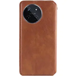 Шкіряний чохол-книжка GETMAN Cubic (PU) для Realme 11 4G Коричневий - мініатюра 3