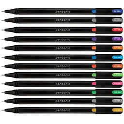 Ручка гелева Linc Pentonic 0.6-0.7 мм стенд 100 шт. мікс кольорів (420425)
