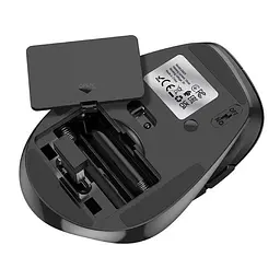 Маніпулятор миша HOCO GM24 Mystic six-button dual-mode business wireless mouse Black - мініатюра 5