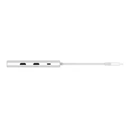 Концентратор D-Link USB-C 10-in-1 2xHDMI + 1xRJ45 1000Mbps + 2xUSB-C + USB 3.1 + USB 3.0 + SD + TF silver (DUP-A01) - мініатюра 8