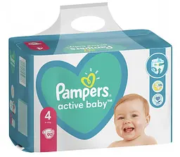 Підгузки Pampers Active Baby 4 (9-14 кг), 90 шт. - мініатюра 3