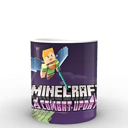 Кухоль GeekLand Minecraft Майнкрафт постер MС.02.031 330 мл чорний - мініатюра 2