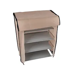Шафа для взуття тканинна складна, 4 полиці 60×30×71 см, з чохлом