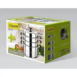 Пароварка-мантоварка Maestro MR-2900-28 із нержавіючої сталі 8 л - мініатюра 6