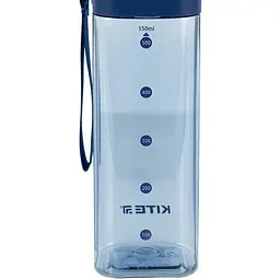 Пляшечка для води Kite квадратна 550 мл блакитна (K24-1209-1) - мініатюра 4