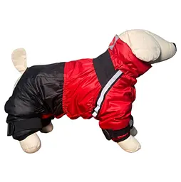 Комбінезон для собак Diego snow sintepon print F Червоний - 7-розмір - мініатюра 2