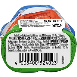 Фігурка шоколадна Kinder Заєць з молочного шоколаду 55 г - мініатюра 3