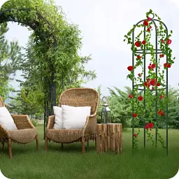 Садова пергола Krumad Terrace KMDW17 190×40×40 см (металева арка для витких рослин) - мініатюра 5