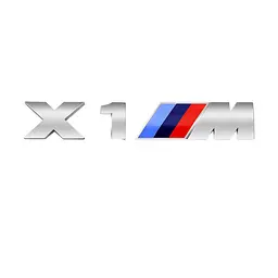 Емблема напис X1M для BMW хром 165х28 мм пластик (на скотчі)