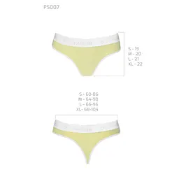 Спортивні трусики-стрінги Passion PS007 PANTIES S, yellow - мініатюра 5