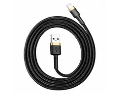 Кабель BASEUS Cafule Cable USB For Lightning 2.4A 1m Gold+Black (CALKLF-BV1)