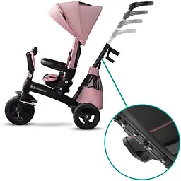 Триколісний велосипед Kinderkraft Easytwist Mauvelous Pink рожевий (KKRETWIPNK0000) - мініатюра 5