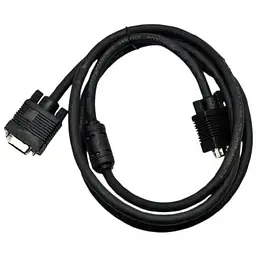 Кабель Gresso Vga 1.5 м модель V4003 male to male тато-тато 2 ферити чорний пакет