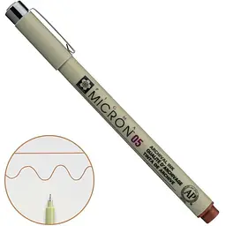 Лінер Pigma Micron (0.5) 0.45 мм Коричневий Sakura