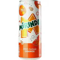 Напиток Mirinda Orange Zero Sugar безалкогольный сильногазированный 330 мл