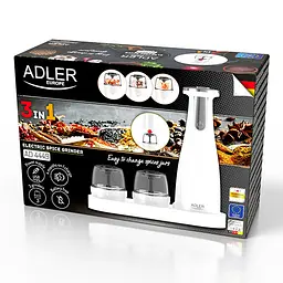 Набір подрібнювачів спецій 3 в 1 Adler AD 4449 white USB - мініатюра 10