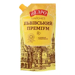 Майонез Щедро Львівський преміум 80%, 300 г (859494) - мініатюра 2