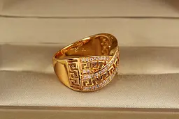 Кільце Xuping Jewelry Олімпія р 19 золотисте - мініатюра 2