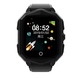 Смарт годинник для дітей F60 з GPS, відеодзвінками, 4G SIM-картою та кнопкою SOS Чорний - мініатюра 2