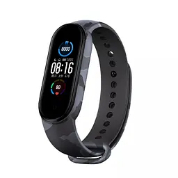 Силіконовий ремінець для фітнес браслетів Xiaomi Mi Band 5/6/7, Silicone, khaki grey, зі зручною застібкою, на фітнес трекер та смарт годинник, ArmorStandart (ARM80990)