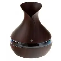 Зволожувач-нічник Liam Atomization Humidifier міні ультразвуковий темне дерево (422) - мініатюра 2