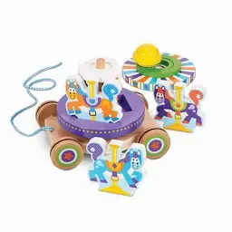 Розвиваюча іграшка Melissa&Doug Перша дерев'яна іграшка Карусель (MD13616) - мініатюра 2
